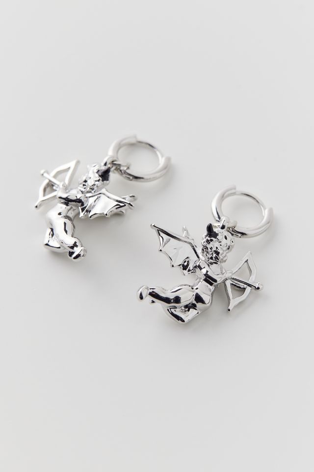Devil Charm Hoop Earring #2