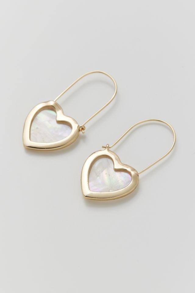 Boucles d'Oreilles Cœur Coquille Oblongue #2