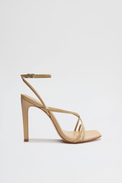 SCHUTZ BARI LEATHER STRAPPY HEEL IN LIGHT NUDE, WOMEN'S AT URBAN OUTFITTERS