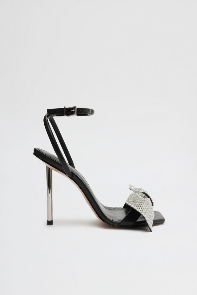 Schutz Leather Mila Bow Heel | Urban Outfitters