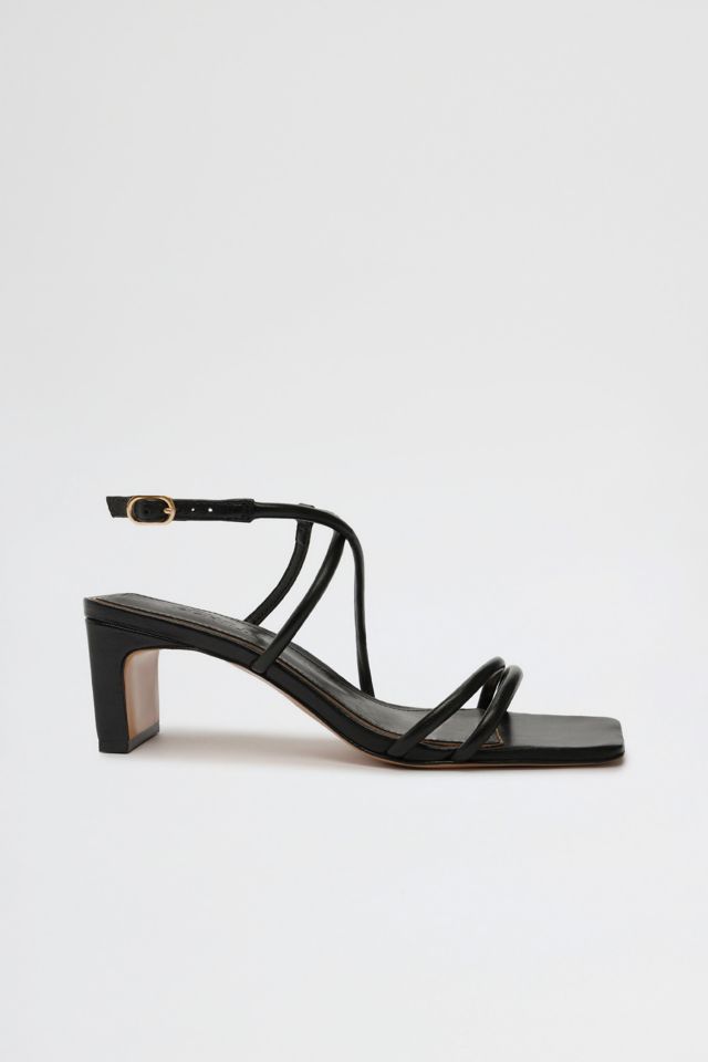 BUCKLED STRAPPY HEELED SANDALS - BLACK - COS