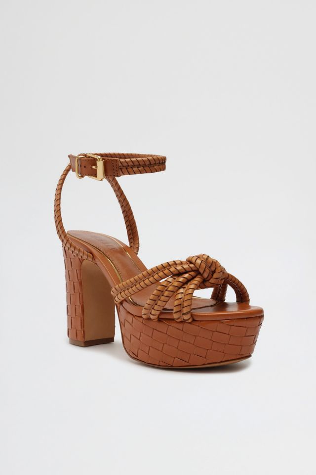 Schutz Kathleen Braided Leather Platform Sandal #1