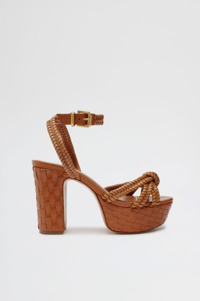 Schutz Kathleen Braided Leather Platform Sandal
