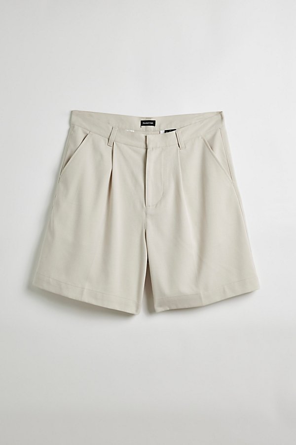 Standard Cloth Pleated Dress Short In Tan, Men's At Urban Outfitters
