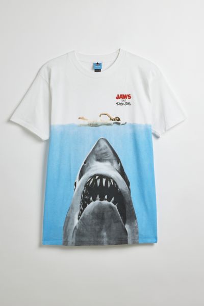 Dark Seas X Jaws Movie Poster Tee In White, Men's At Urban Outfitters