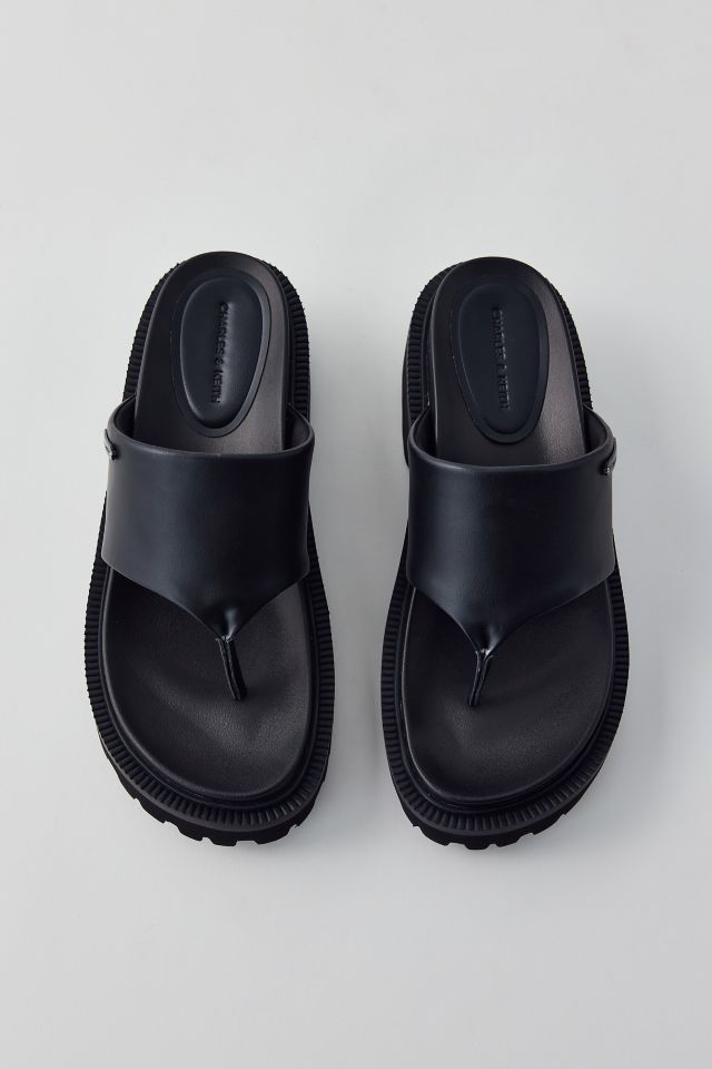 Charles & Keith Padded Lug Platform Thong Sandal #1