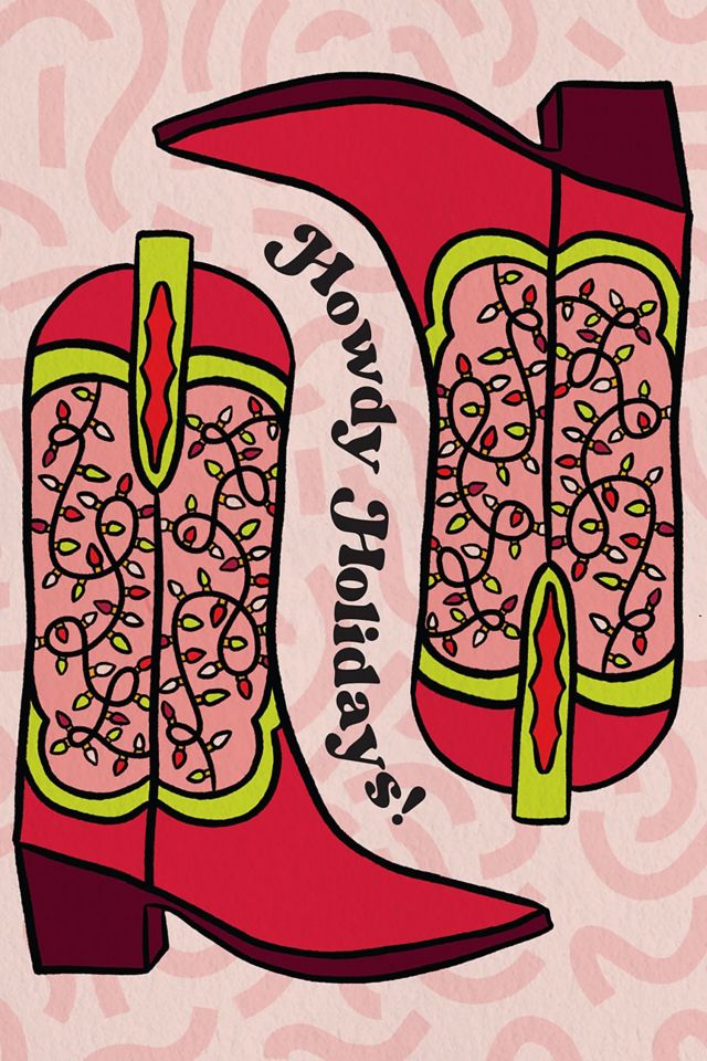 Boss Dotty Howdy Holidays Greeting Card #1