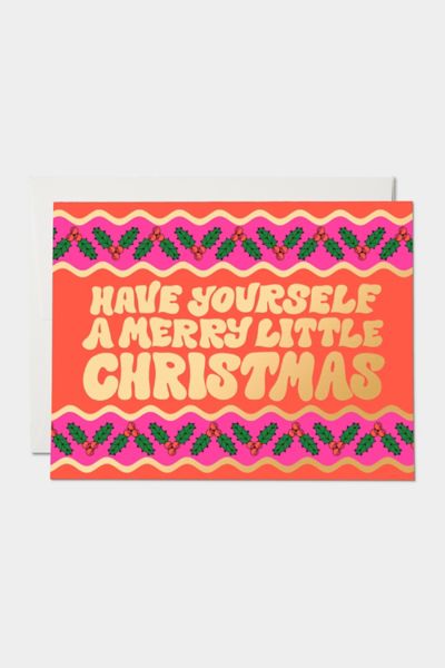 Red Cap Cards Red Cap Christmas Sweater Holiday Greeting Card At Urban Outfitters In Multicolor