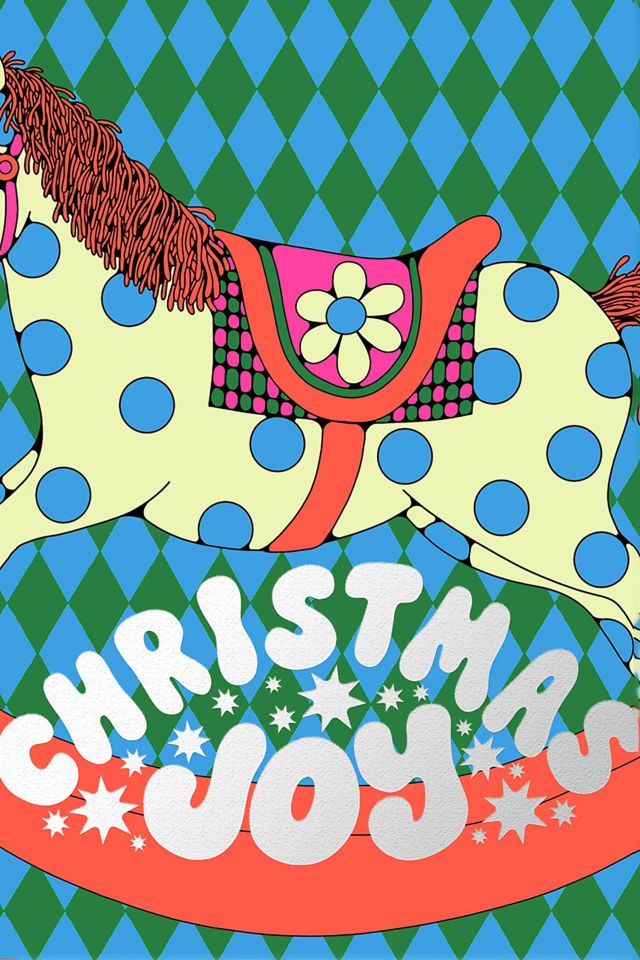 Red Cap Holiday Horse Greeting Card #1