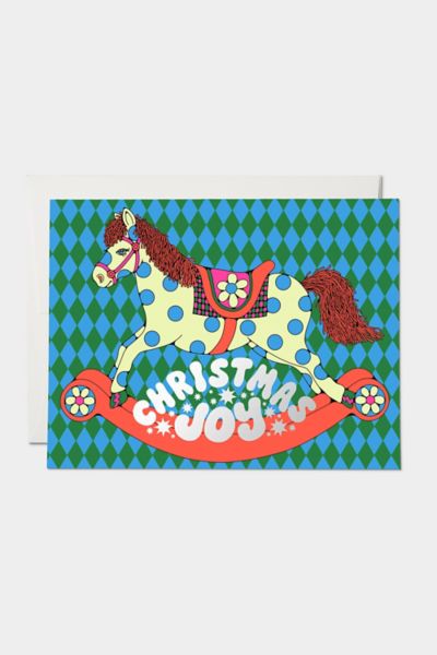 Red Cap Holiday Horse Greeting Card