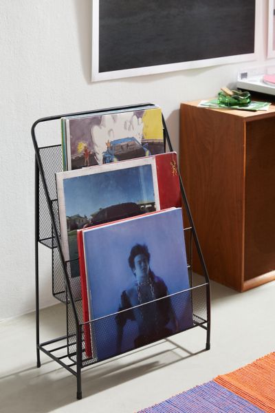 Shop Urban Outfitters Milo Vinyl Storage Shelf In Black At