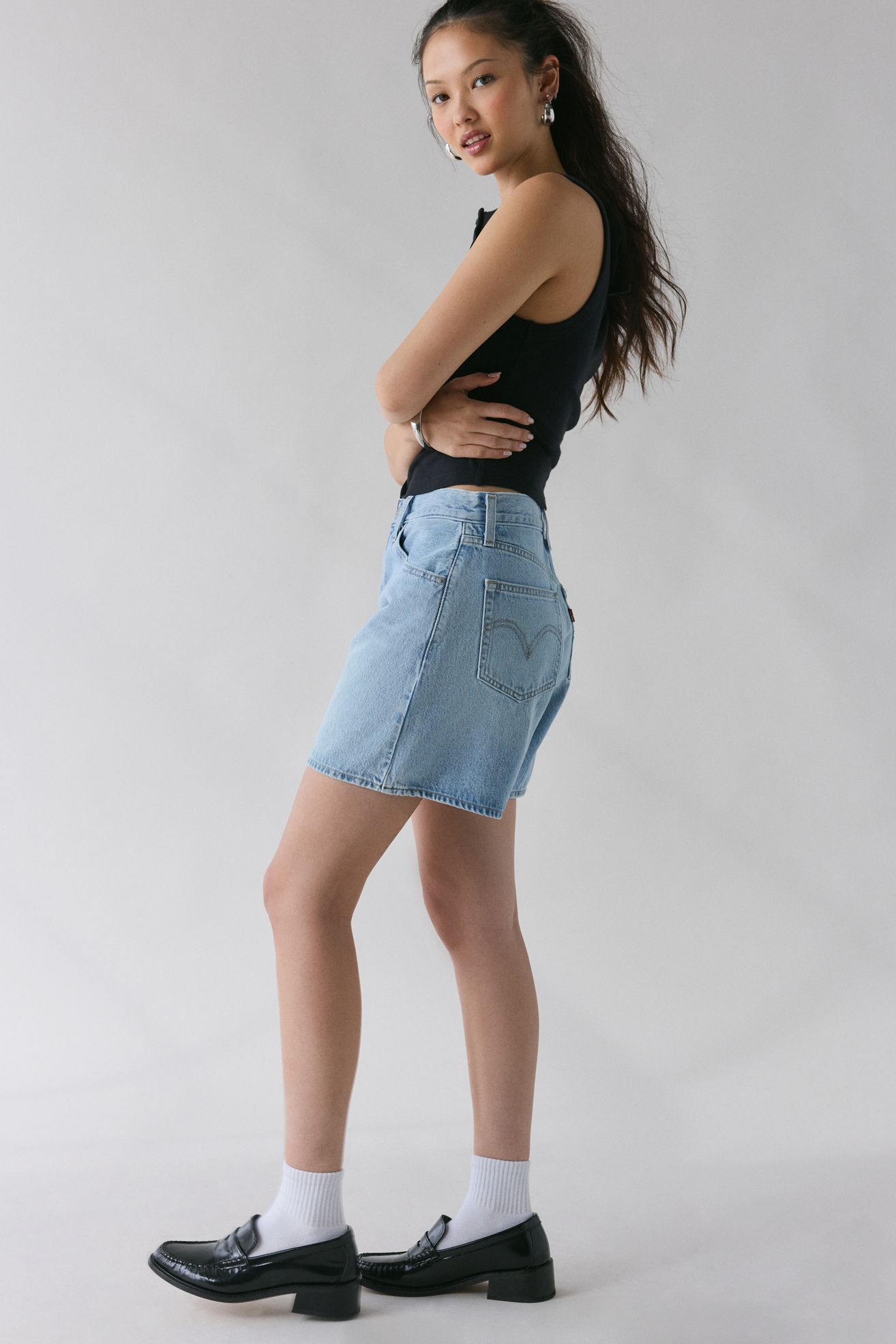 Levi's® High Rise Baggy Denim Short