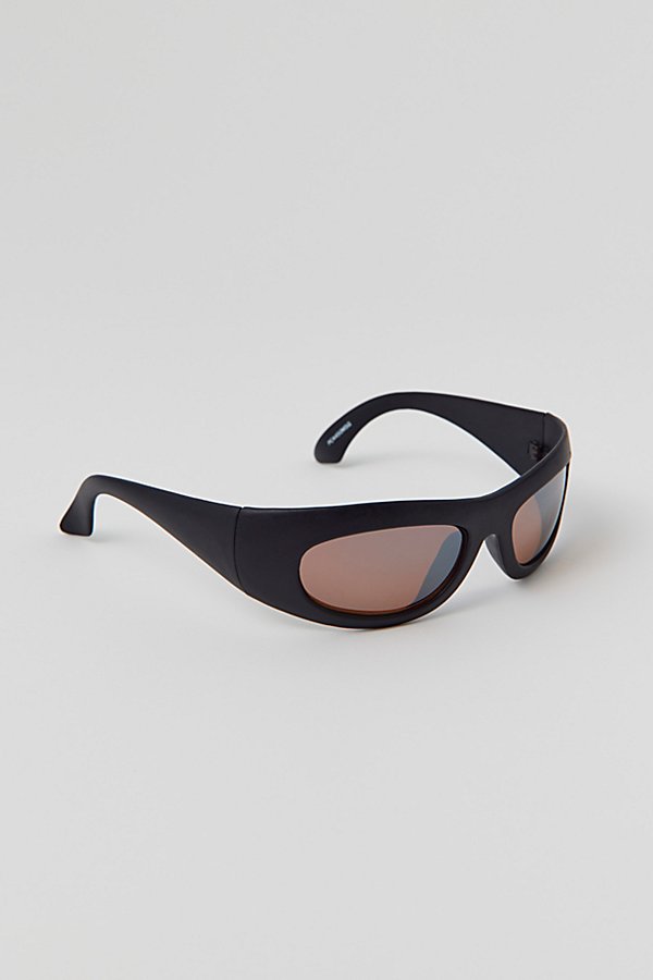 Urban Renewal Vintage Hazard Matte Sunglasses In Black, Women's At Urban Outfitters