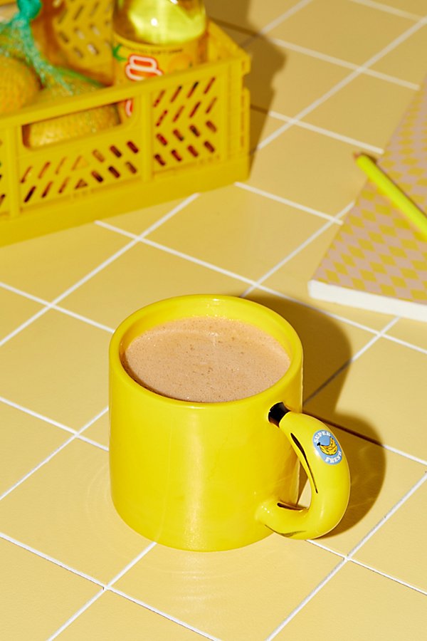 Urban Outfitters Fruit Handle Mug In Yellow At