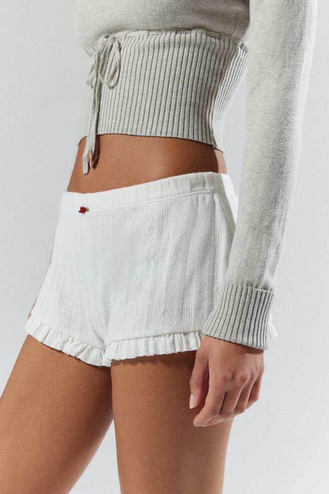 Out From Under Sweet Dreams Pointelle Short  Urban Outfitters New Zealand  - Clothing, Music, Home & Accessories