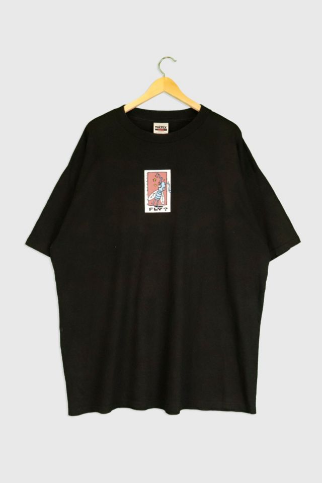 Vintage Tultex Preshrunk 'FLY?' Vinyl T Shirt | Urban Outfitters