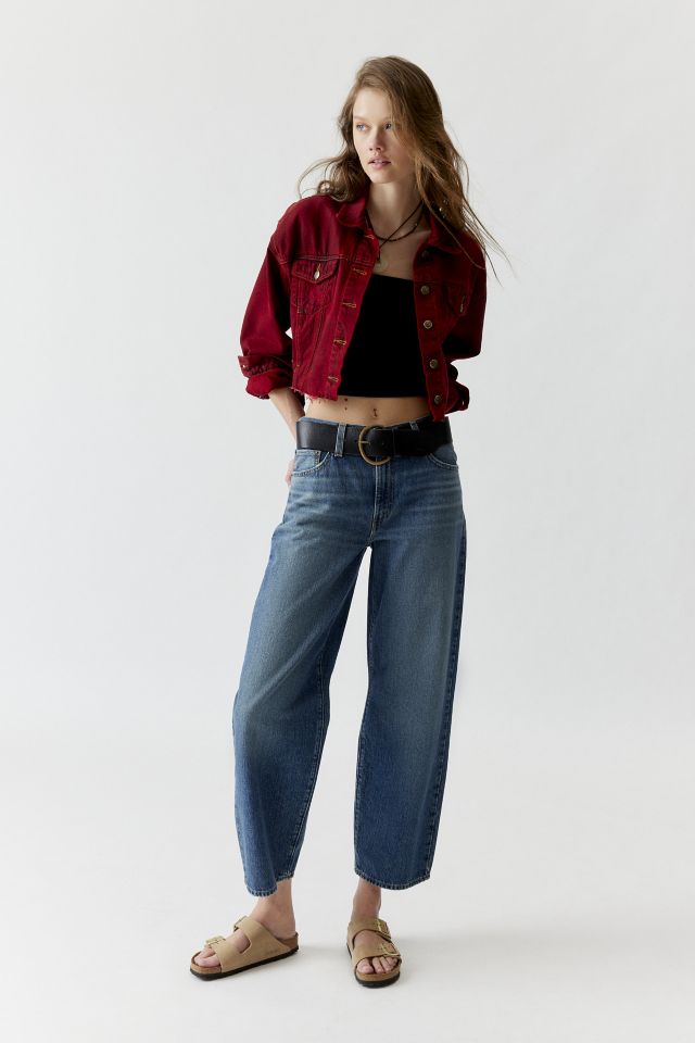Urban Renewal Remade Overdyed Cropped Y2K Denim Jacket #1