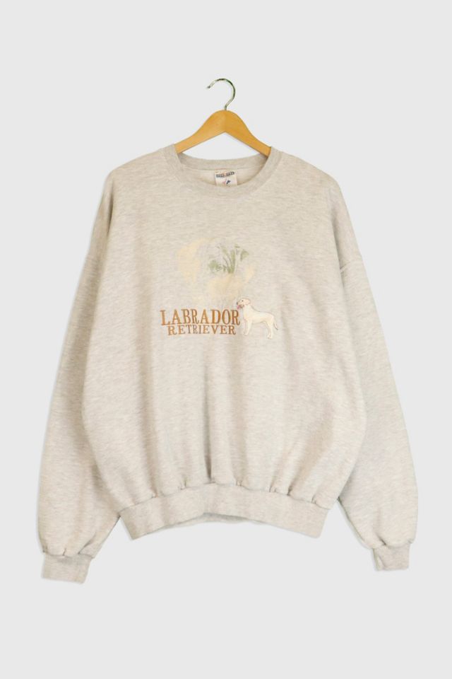 Vintage Labrador Dog Embroidered Sweatshirt