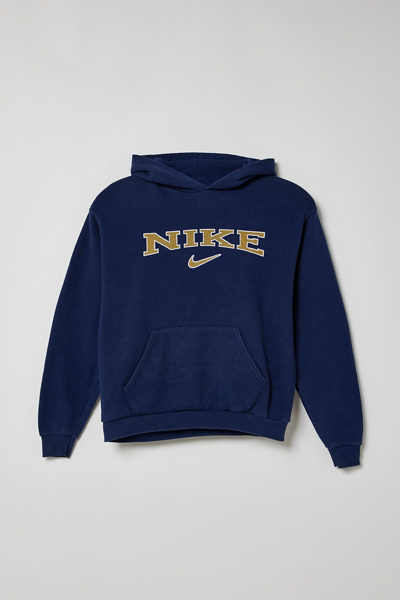 Nike Sweat Pullover Hoodie Men's XL Size cotton black type Vintage Second Hand