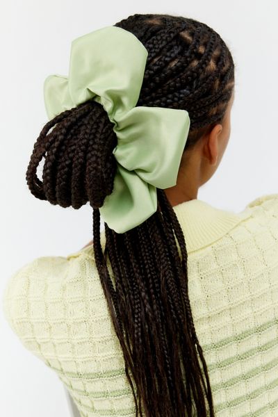 Urban Outfitters Flower Petal Scrunchie In Green At