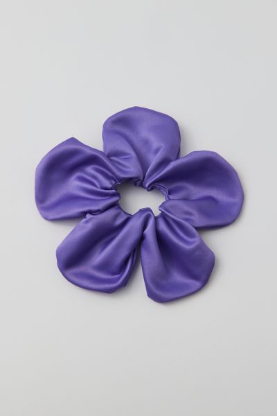 Urban Outfitters Flower Petal Scrunchie In Purple At
