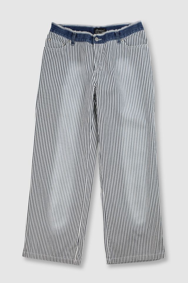 Vintage Y2K No Boundaries Mid Rise Striped Jeans