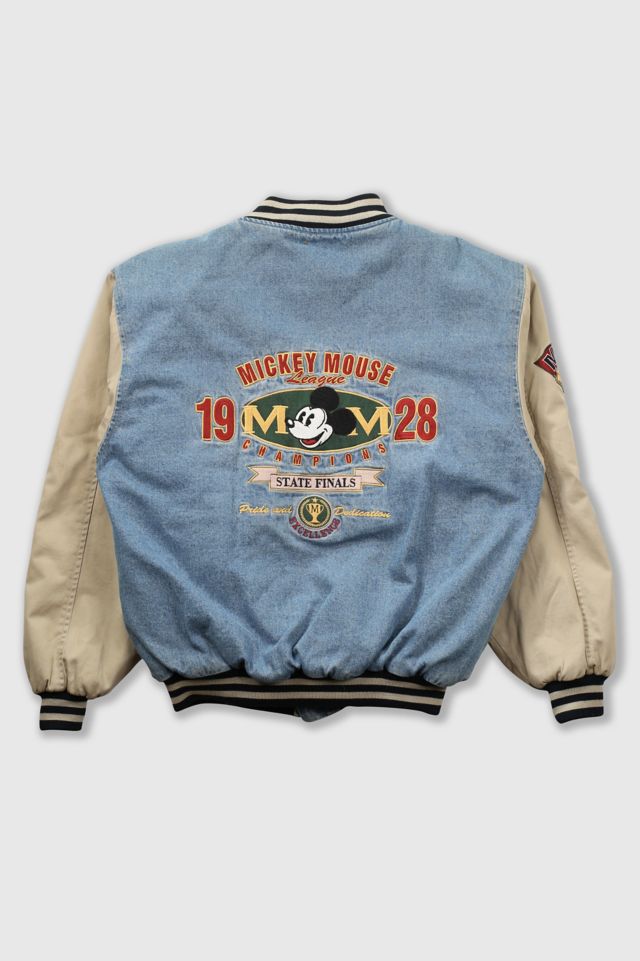 Disney denim varsity jacket best sale