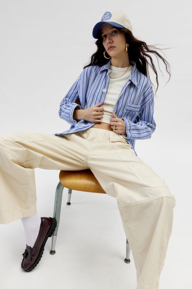 Urban Renewal Vintage Striped PJ Shirt #4