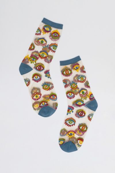 Sock Candy Evil Eye Sheer Sock