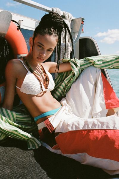 Shop Out From Under Life's A Beach Bikini Bottom In White, Women's At Urban Outfitters