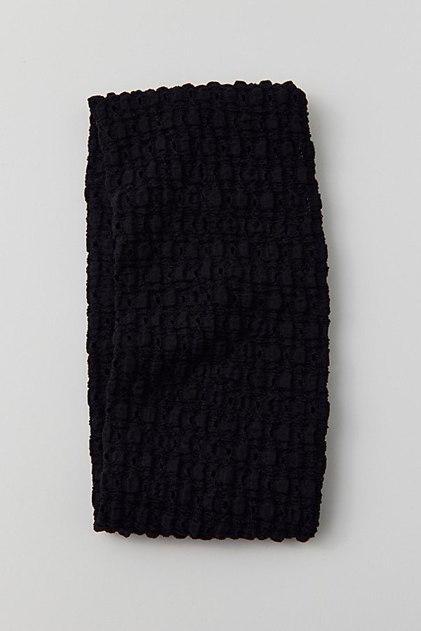 Urban Outfitters Textured Soft Headband In Black At  In Animal Print