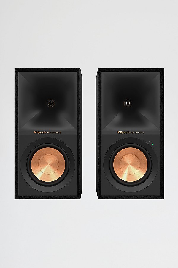 Klipsch R-50pm Powered High-fidelity Bookshelf Speakers In Black At Urban Outfitters