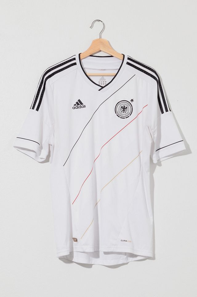 Vintage Y2K Distressed Adidas German Soccer Jersey Urban Outfitters