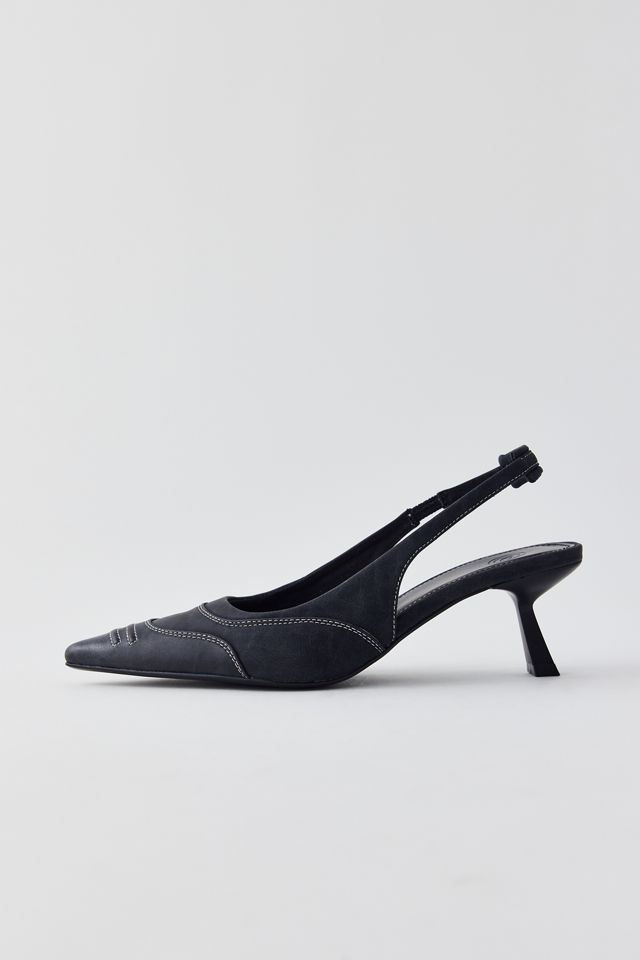 UO Capri Moto Slingback Heel #1