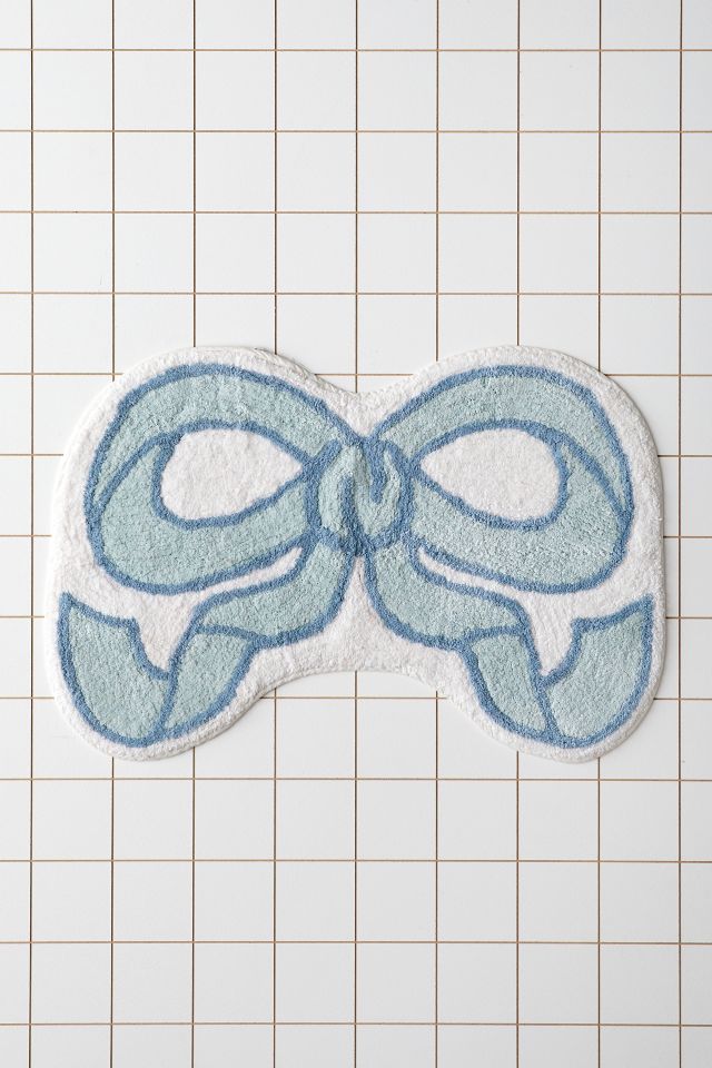 Twirly Bow Shape Tufted Bath Mat #1
