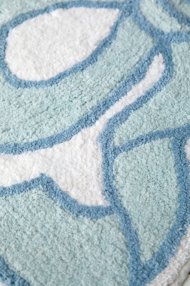 Twirly Bow Shape Tufted Bath Mat #2