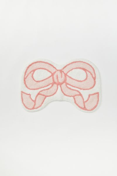 Twirly Bow Shape Tufted Bath Mat