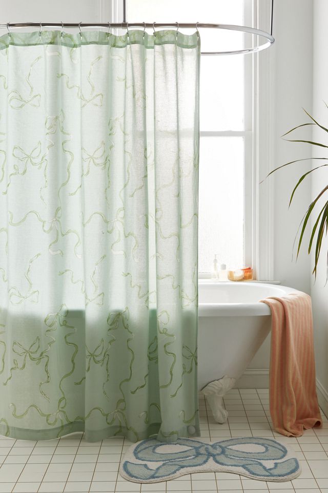Printed Bows Shower Curtain | Urban Outfitters