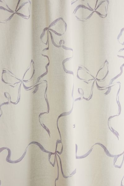 Printed Bows Shower Curtain