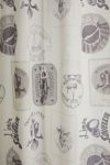 Coastal Vibes Patterned Shower Curtain