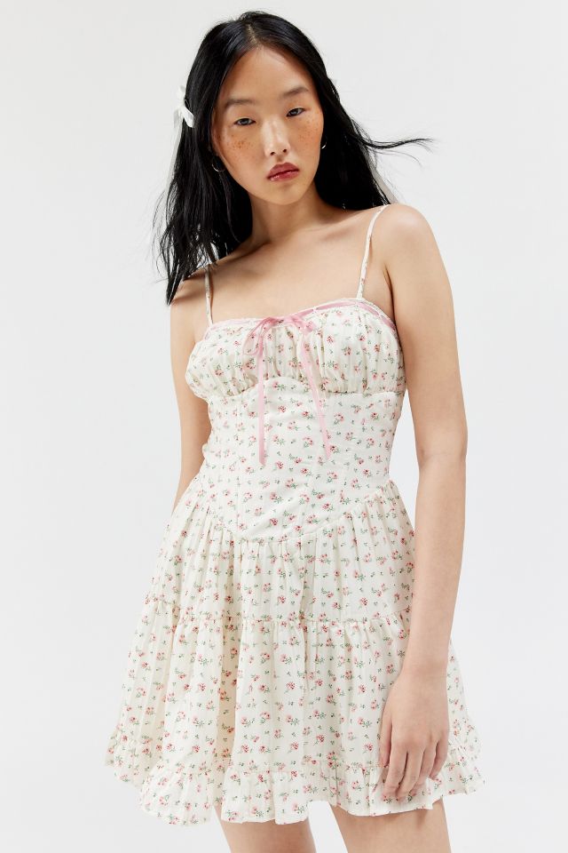 Kiss The Sky Villa Floral Mini Dress #1