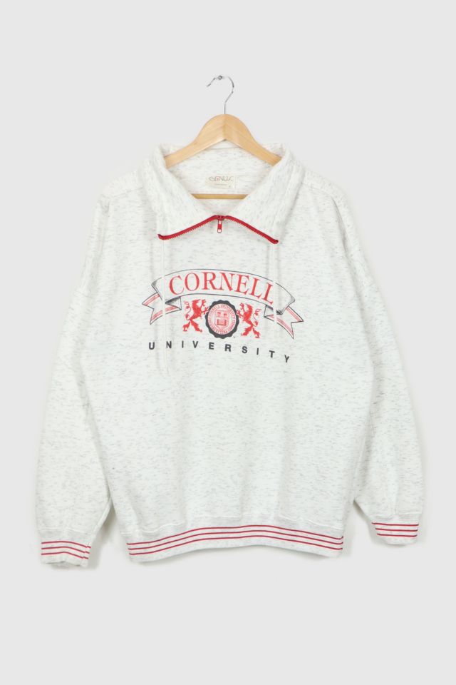 Vintage Cornell University Quarter Zip Sweatshirt Urban Outfitters