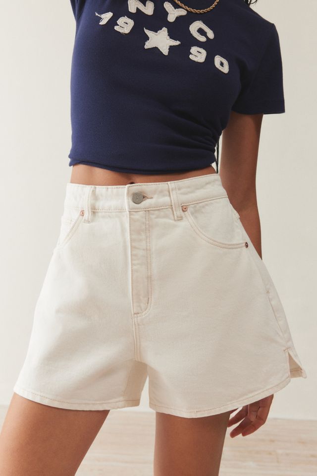 Short en Denim Abrand Venice Bianco #4