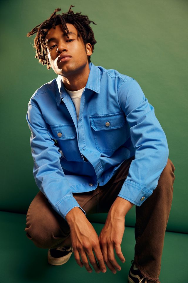 OBEY Division Canvas Snap Front Shirt Jacket | Urban Outfitters