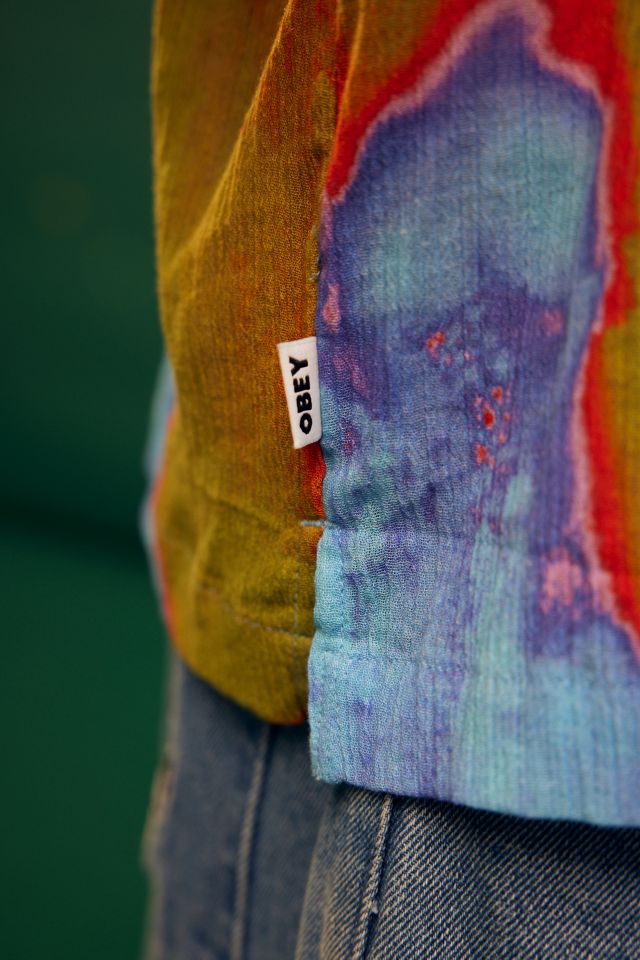 Chemise à manches courtes tissée OBEY Sometimes #4