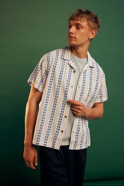 Obey Harmony Woven Short Sleeve Shirt Top In White, Men's At Urban Outfitters