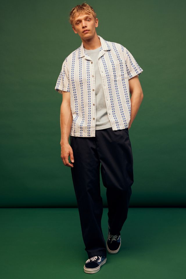 Chemise Boutonnée Manches Courtes Rayée OBEY Harmony #3
