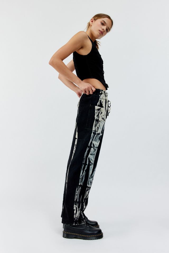 Urban Renewal Remade Pieced Bleach Wash Denim Pull-On Pant #3