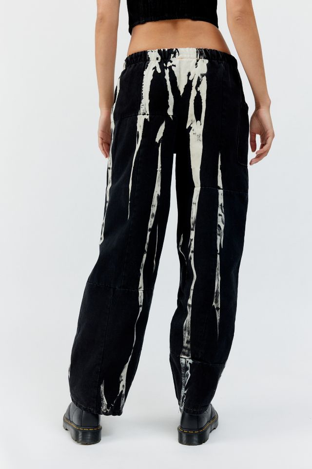 Urban Renewal Remade Pieced Bleach Wash Denim Pull-On Pant #4
