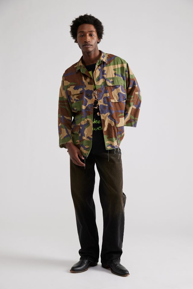 Urban Renewal Remade Cropped Camo Jacket